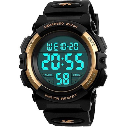 Kids Watch,boys Watch For 6-15 Year Old Boys,digital Sport Outdoor Multifunctional Chronograph Led 50 M Waterp