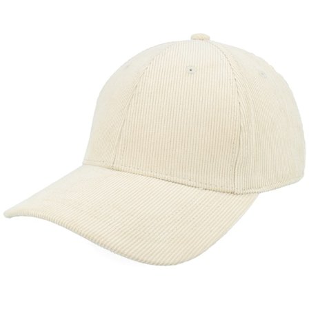 Beechfield - Béžová adjustable Kšiltovka - B680 Earthaware Organic Corduroy Stone Adjustable @ Hatstore