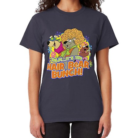 HJÆLP! Det er Hair Bear Bunch! T-shirt, sticker, maske navy