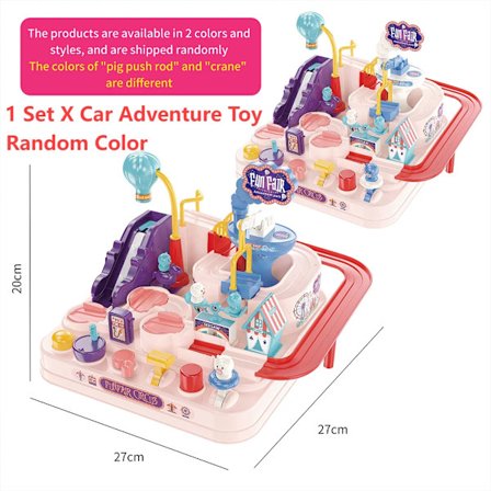 Race Rail Car Tågbana Leksaksset för Barn Pedagogisk Montessori Barn Racing Bil Hjärn Äventyrsspel Interaktiv Leksak