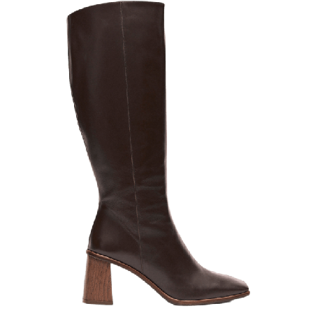 Alohas East Coffee Brown Leather Boots Kängor & Dam Brun 39
