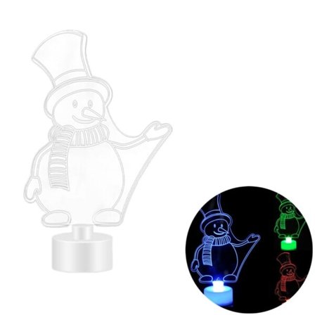 Fargerik LED Lys Jule Dekorasjon