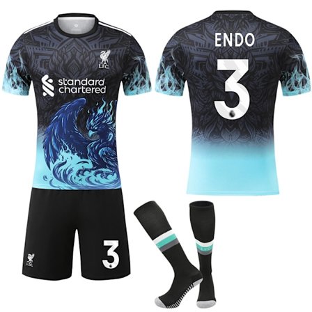 2025-2026 Liverpool Special Anniversary Edition Blå Fotballdrakt No.3 ENDO