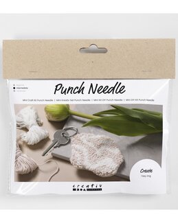 Hobbysett Punch Needle Nøkkelring - Creativ Company