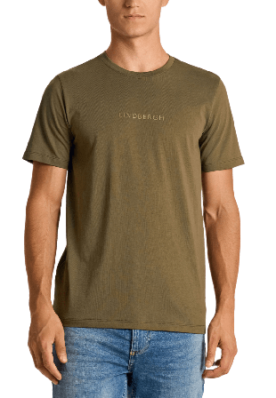 Lindbergh print tee S/S T-shirts Herr Grön M