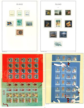 Åland til 2011 - Samling i 1 fortryksalbum - Postfrisk