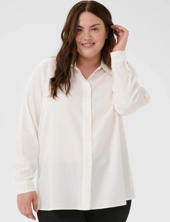 Kaffe Curve Kcada Shirt - White - 48
