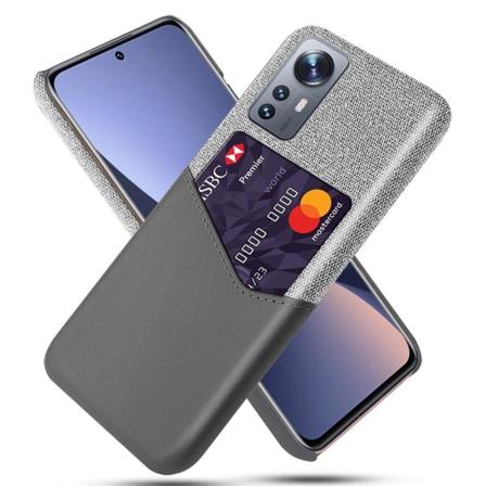 Bofink Xiaomi 12 Pro Card Suojakuori - Harmaa Silver grey