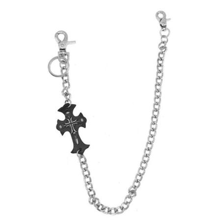Byxkedja Med Kors Och Dödskallar Silver