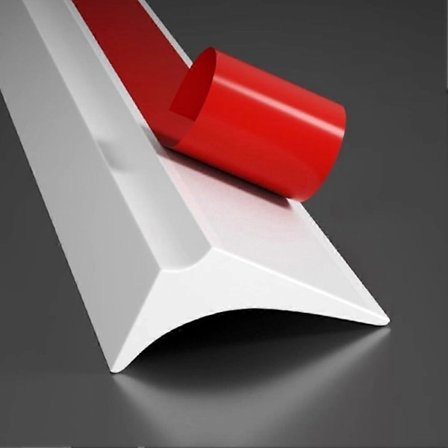 Easy Cut Silikone Brusebad Vandstop Strips 4x5cm Bred Kant for Rene Tørre Områder 3 Meter Lang Vandtæt Forsegling (FMY)