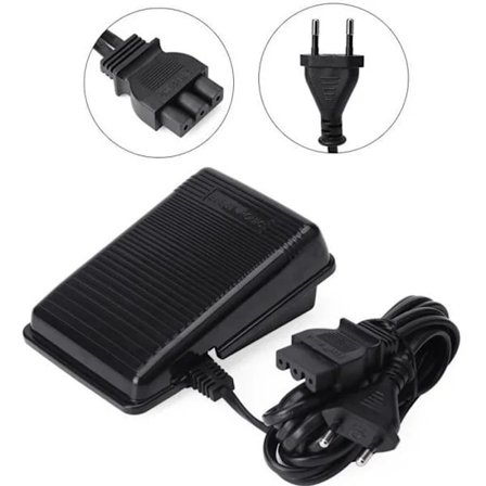 Ompelukoneen jalkasäädin - Varaosat - Musta - Helppo asentaa ja kestävä