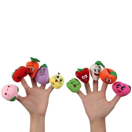 Finger dockor djur dockor barn berättande rekvisita bebis säng berättelser hjälpare docka set