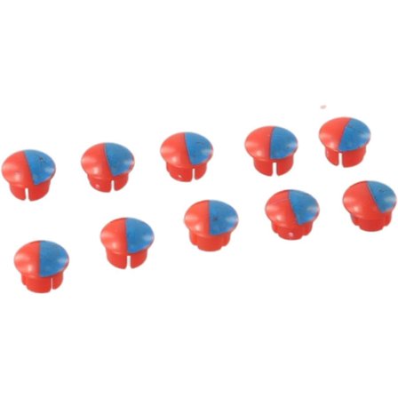 10 stk. Vandtemperaturindikatorer til Hane - Varmt/Koldt - Kompatibel med 6,8 mm