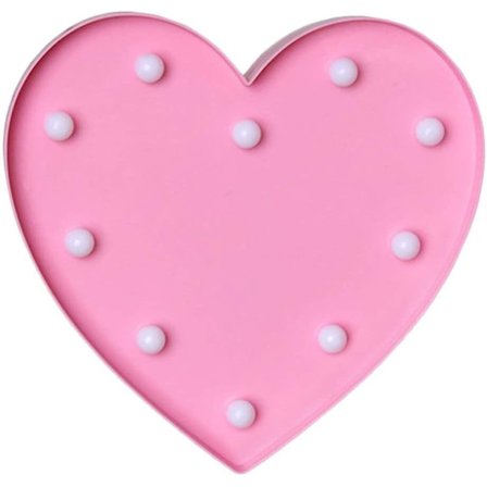 Sydänvalon merkkivalo Led-rakkausyövalo Romanttinen valaistu sydänmerkki Pöytäseinävalo