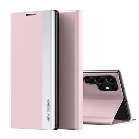 Flip-etui med Sleep-funksjon for Samsung Galaxy S25 Ultra - Rosa