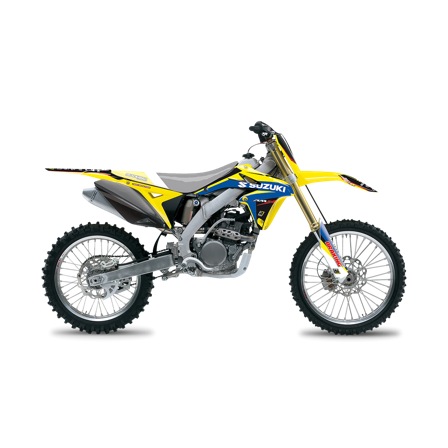 Kit Adesivi Blackbird Dream 4 Giallo-Blu-Nero - Suzuki RM-Z 250 2010-2018
