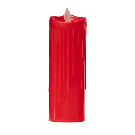 Flamlös LED-ljus Kreativ Röd Automatisk Sväng Flamlös Ljus Hem Festival Halloween Jul Party Dekor Ljus