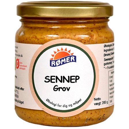 Rømer Sennep Grov Ø 200 g, Helse & Madvarer, Dressing & Saucer, Sennep