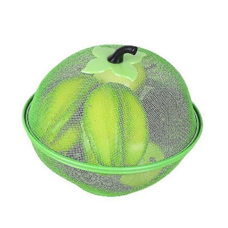 Fruktkorg med lock och handtag, Fruktkorg med extra små hål