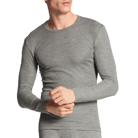 Calida Tröja Wool & Silk 15060 Pyjamas Herr Grå L