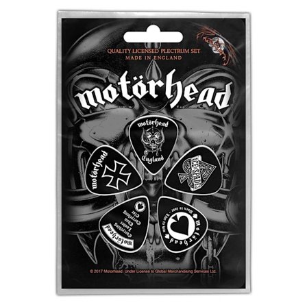 Motorhead England 4 Ply Garn (5-pack) One Size Svart/Vit