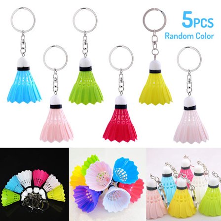 5 stk Mini Badminton Nøglering Sport Pendant Bil Nøglering Rygsæk