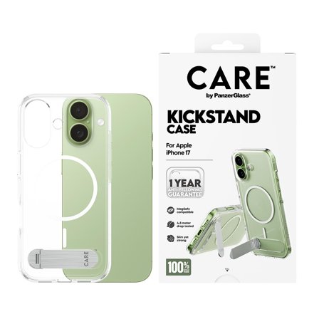 PanzerGlass CARECASE TRANSP W. COLOR KICKS MAGSAFE IPHONE 17 ACCS