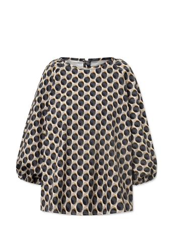 Dina Blouse Black Moon Bluse Langermet Svart Naja Lauf*Betinget Tilbud