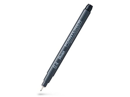 PENTEL Fineliner Pointliner 0,4mm svart - Lyreco - Kontorsmaterial - Pennor - Finelinerpennor