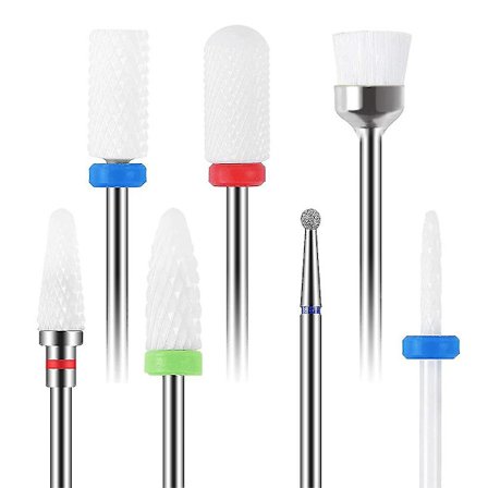 Elektrisk Nagelklippare Bits Set, Keramisk Nagelfilsfäste, Sliphuvud Nagelfilar Slipkropp För Pedikyr Manikyr Ta Bort Gel Akryl Nagelskida