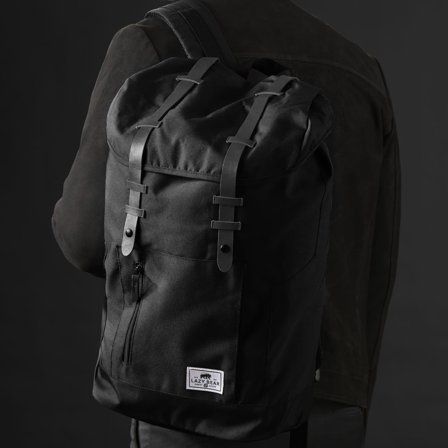 Lucas Black Backpack for Men - Backpacks