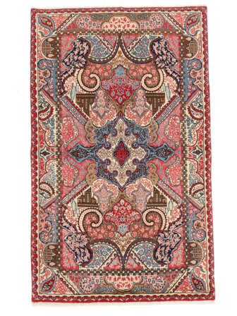 Medallion Small Sarouk Rug 126X208 Wool