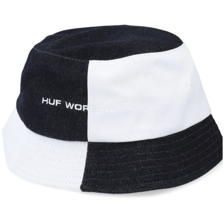 HUF - Svart bucket Hatt - Block Out Black/White Bucket @ Hatstore