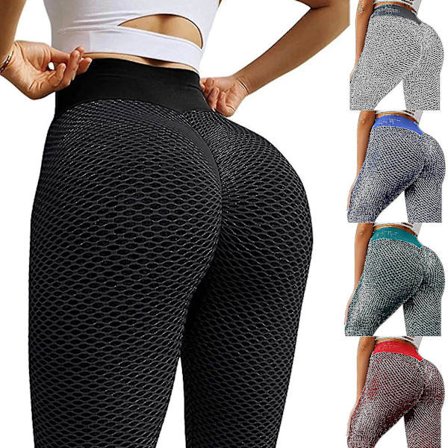 Kvinder Yoga Bukser Højtaljede Bukser Butt Lift Gym Leggings Stretch Anti-cellulite Bukser Sports Sømløse Bukser