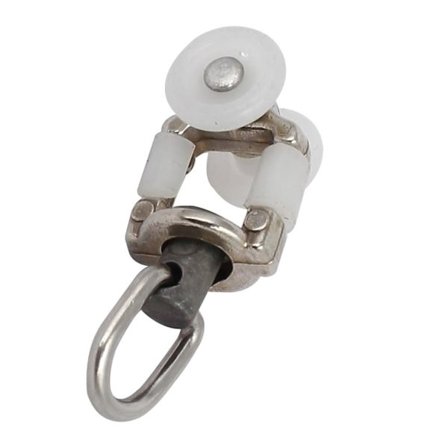 30 Plastgardin Skinne Ruller, Doble Ruller, Aluminium Hjul