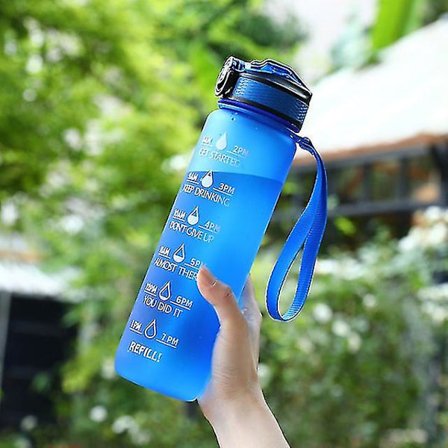 Utomhus vattenflaska Time Marker 1l Motiverande flaska presenter