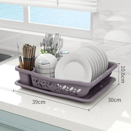 Opvaskestativ Bestik Afløbsstativ GRÅ