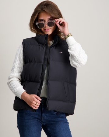 GANT SHIELD PUFFER VEST Svart Jakker Jente - Kids Brand Store