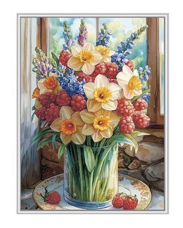 Diamond painting Sommer in einer Vase