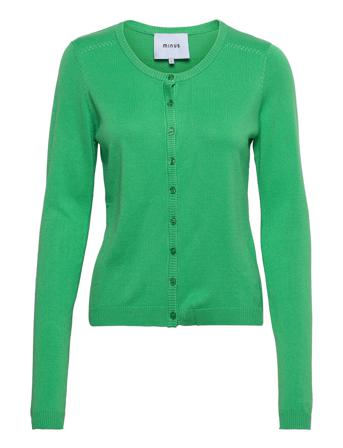 New Laura Cardigan Strikkegenser Cardigan Grønn Minus
