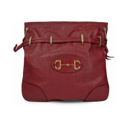 Gucci Vintage, Pre-owned Shoulder Bags Rood, Dames, Maat:ONE Size,suede,strepen