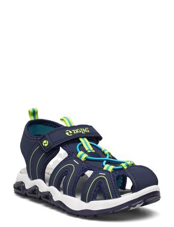 Yusuke Kids Closed Sandal W/Lights Patterned ZigZag