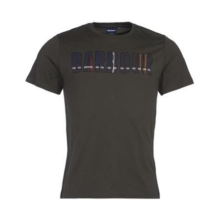 Barbour, Wallace Tee Groen, Heren, Maat:L,stof