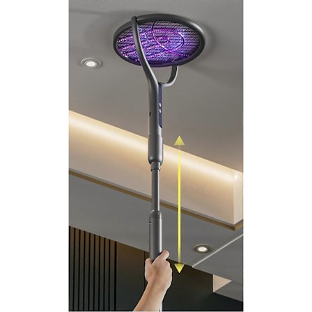 5-i-1 Elektrisk Myggsmälla med Snabb Laddning Döda Flugor Insekter Säkerhetsisolerad Batteridriven Lampa ABS Justerbar[YJD]