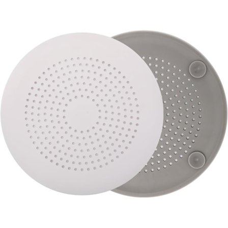 (2 stk.) Hårfanger til bruseafløb med sugekopper, vaskesil til køkken, afløbsbeskyttelse til badeværelse og køkken