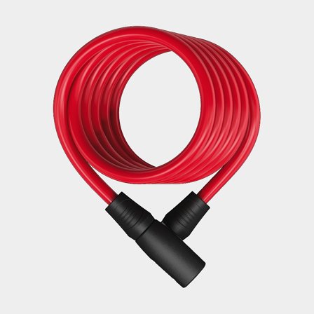 Spirallås ABUS Star 4508K, 150 cm, Ø8 mm, röd
