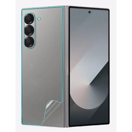 Mjuk Hydrogel Skydd Flexibelt Skärmskydd kompatibelt med Samsung Galaxy Z Fold 6 ZFold6 Inre+Fram+Baksida Skyddande Mjuka Filmer