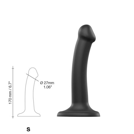 strap-on-me: Bøjbar Dildo Dual Density Small - 17 cm - Vuxen.dk: For hende