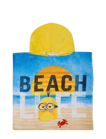 Poncho Minions 50X100Cm, 100% Cotton Home Bath Time Towels & Cloths Towels Multi/patterned BrandMac