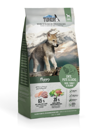 Tundra Puppy 11,34kg Kalkun, And og Laks - Valpefôr